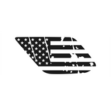 Distressed American Flag Decal Set - Toyota 4Runner