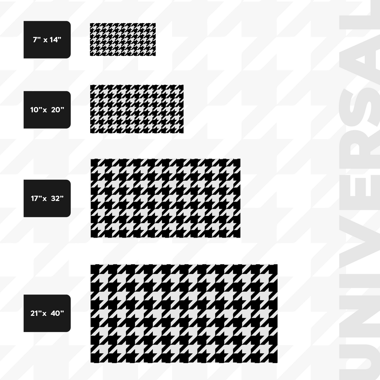 Universal Houndstooth Decal